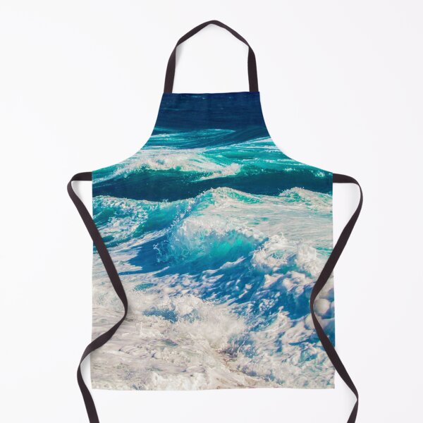 Item preview, Turquoise Blue Ocean Summer Beach Foamy Waves with Beige Sand designed and sold by MyArt23.