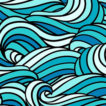 Artwork thumbnail, Sea waves by RIXXI HEY CO.