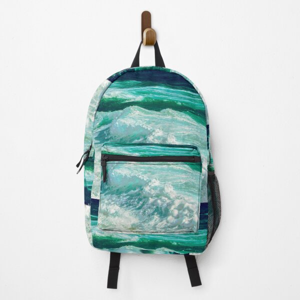 Item preview, Turquoise Blue Ocean Summer Beach Foamy Waves designed and sold by MyArt23.