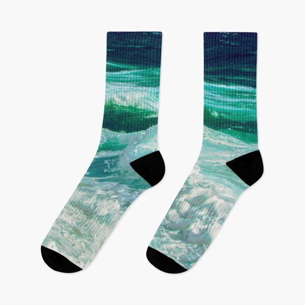 Item preview, Turquoise Blue Ocean Summer Beach Foamy Waves designed and sold by MyArt23.