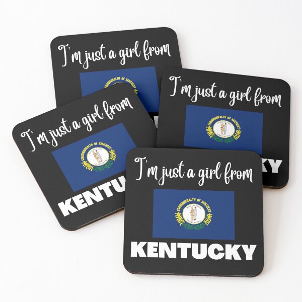 Item preview, I’m just a girl from Kentucky- State pride design for women and girls designed and sold by DesignsByDaddy.