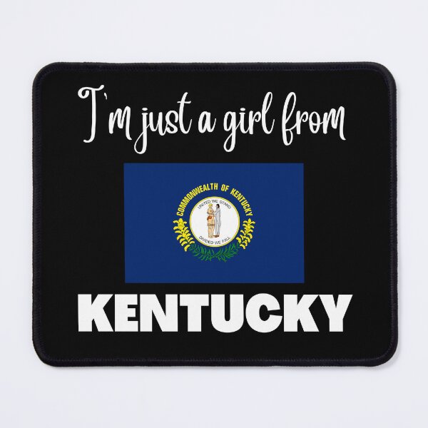 Item preview, I’m just a girl from Kentucky- State pride design for women and girls designed and sold by DesignsByDaddy.