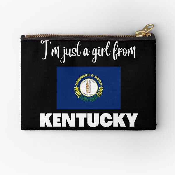 Item preview, I’m just a girl from Kentucky- State pride design for women and girls designed and sold by DesignsByDaddy.