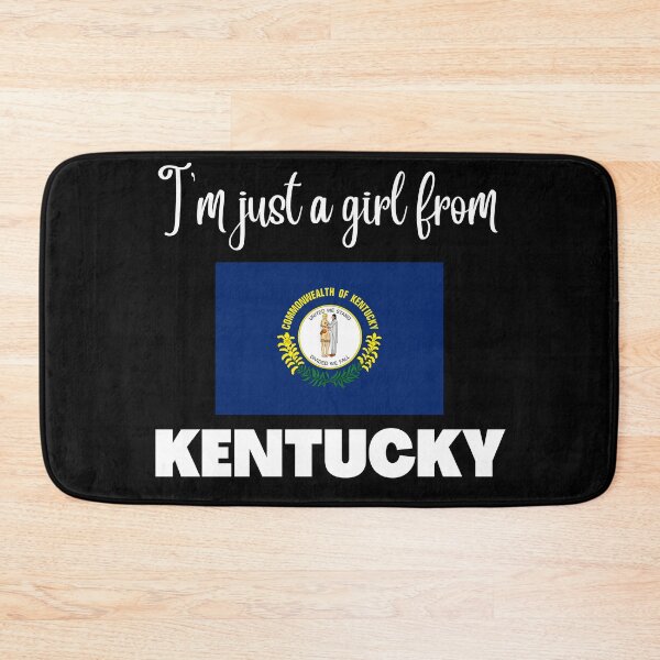 Item preview, I’m just a girl from Kentucky- State pride design for women and girls designed and sold by DesignsByDaddy.