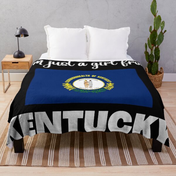 Item preview, I’m just a girl from Kentucky- State pride design for women and girls designed and sold by DesignsByDaddy.