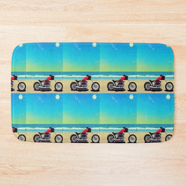 Item preview, RETRO STYLE CHOPPER MOTORCYCLE ON A BEACH designed and sold by sailorsam1805.
