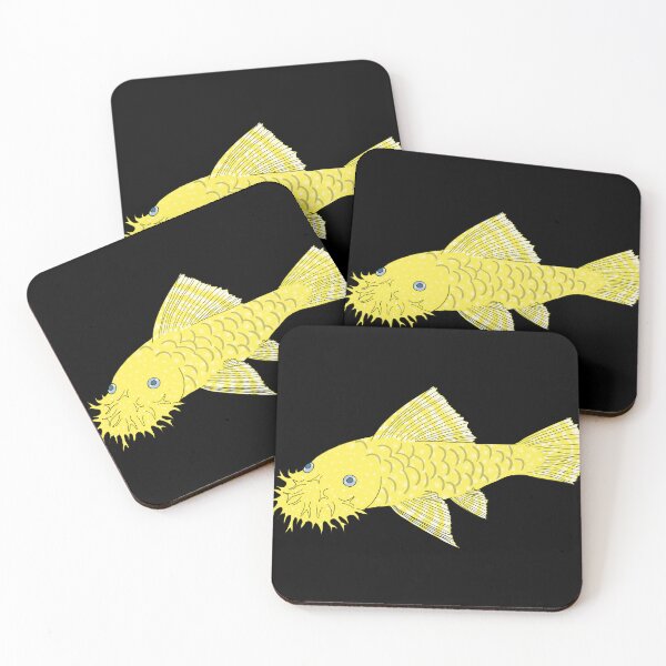 Item preview, Blue Eye Lemon Bristlenose Pleco - Lemon Flavor - Black Background designed and sold by ReverendMothman.