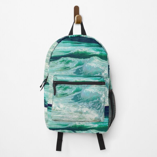 Item preview, Green Ocean Summer Beach Foamy Waves with Beige Sand designed and sold by MyArt23.