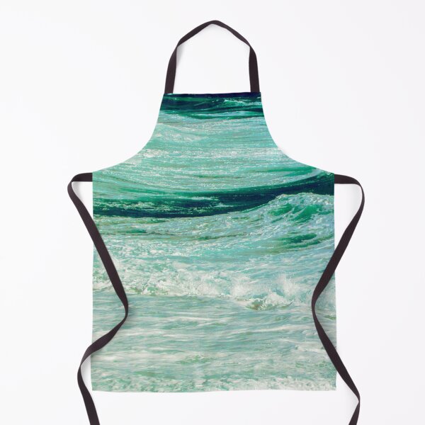 Item preview, Green Ocean Summer Beach Foamy Waves with Beige Sand designed and sold by MyArt23.