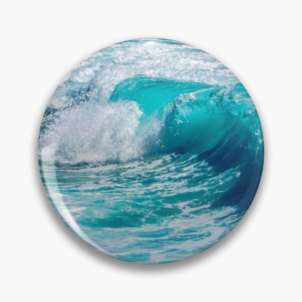Aperçu de l'œuvre Océan bleu turquoise Plage d'été Vagues mousseuses créée et vendue par MyArt23.