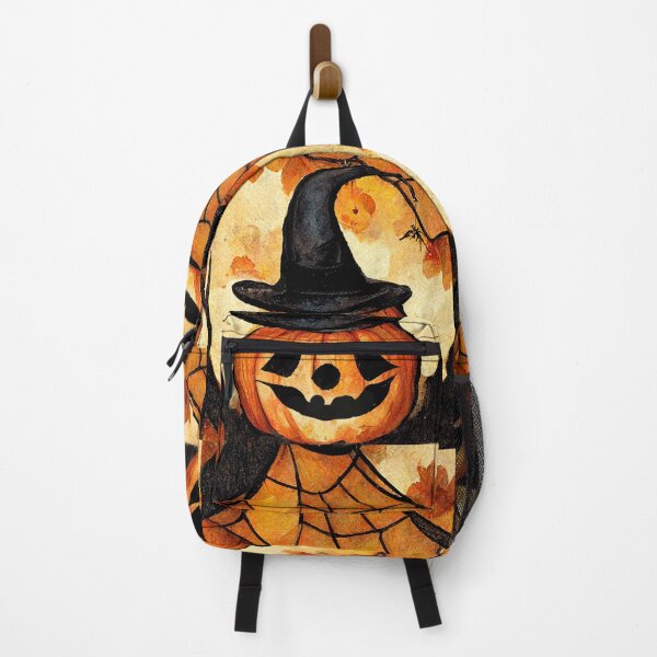 Item preview, JACK-O-LANTERN WEARING WITCHES HAT designed and sold by Debra J Brown.