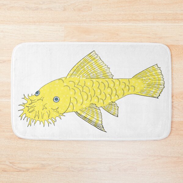 Item preview, Blue Eye Lemon Bristlenose Pleco - Lemon Flavor - White Background designed and sold by ReverendMothman.