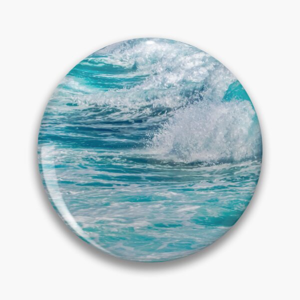 Aperçu de l'œuvre Vert Turquoise Océan Été Plage Vagues Mousseuses créée et vendue par MyArt23.