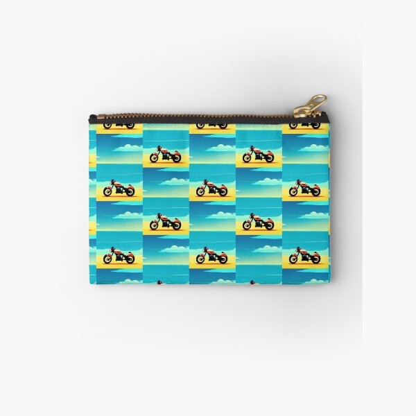 Item preview, CLASSIC RETRO STYLE MOTORCYCLE ON A BEACH designed and sold by sailorsam1805.