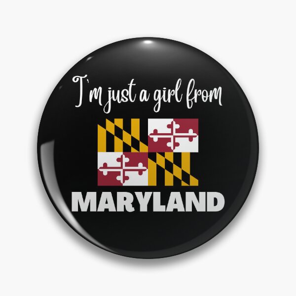 Item preview, I’m just a girl from Maryland- State pride design for women and girls designed and sold by DesignsByDaddy.