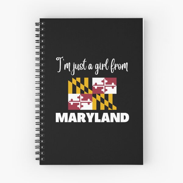 Item preview, I’m just a girl from Maryland- State pride design for women and girls designed and sold by DesignsByDaddy.