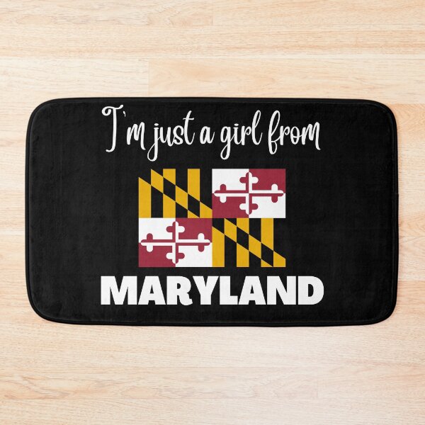 Item preview, I’m just a girl from Maryland- State pride design for women and girls designed and sold by DesignsByDaddy.