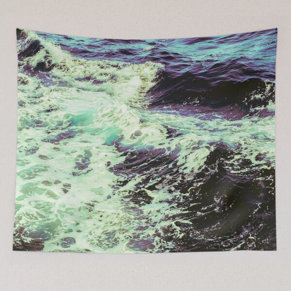 Item preview, Vintage Ocean Summer Beach Foamy Waves designed and sold by MyArt23.