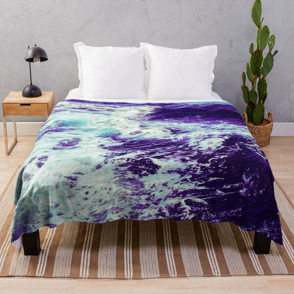 Item preview, Purple Ocean Summer Beach Foamy Waves designed and sold by MyArt23.