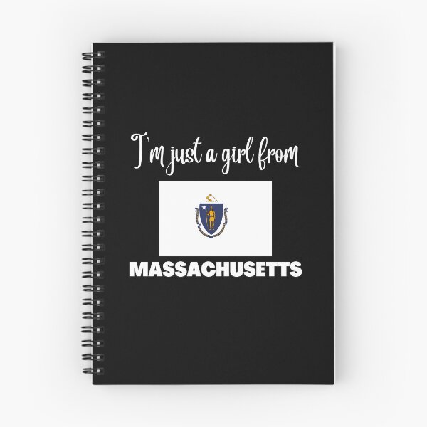Item preview, I’m just a girl from Massachusetts- State pride design for women and girls designed and sold by DesignsByDaddy.