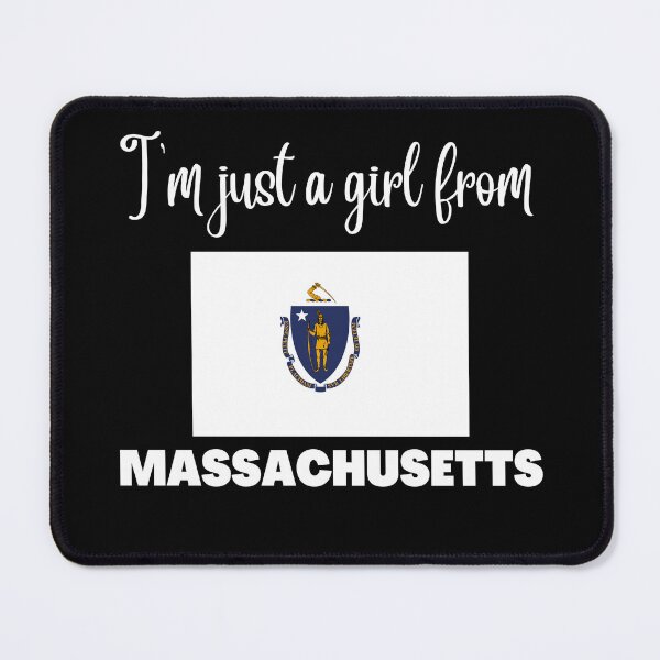 Item preview, I’m just a girl from Massachusetts- State pride design for women and girls designed and sold by DesignsByDaddy.