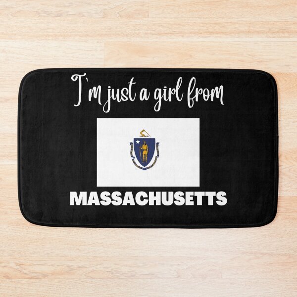 Item preview, I’m just a girl from Massachusetts- State pride design for women and girls designed and sold by DesignsByDaddy.