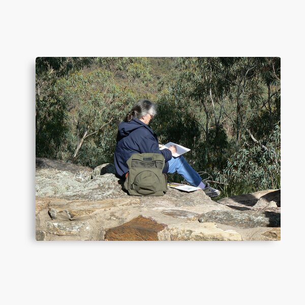 Item preview, Artist at work in the Warrumbungles designed and sold by ginnymac.