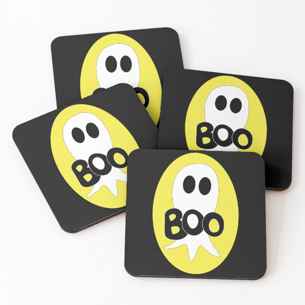 Item preview, Cute Halloween ghost cartoon with BOO text  designed and sold by AngelDawnDesign.