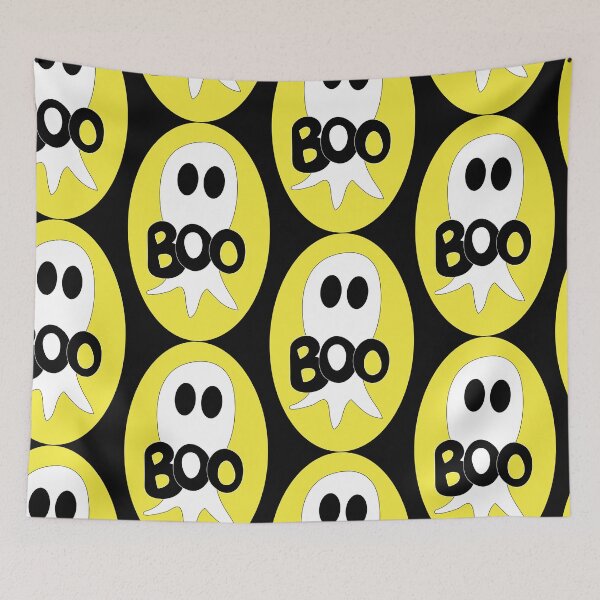 Item preview, Cute Halloween ghost cartoon with BOO text  designed and sold by AngelDawnDesign.