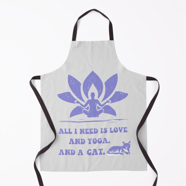 Item preview, All I need is love and Yoga and a Cat designed and sold by BePosh.