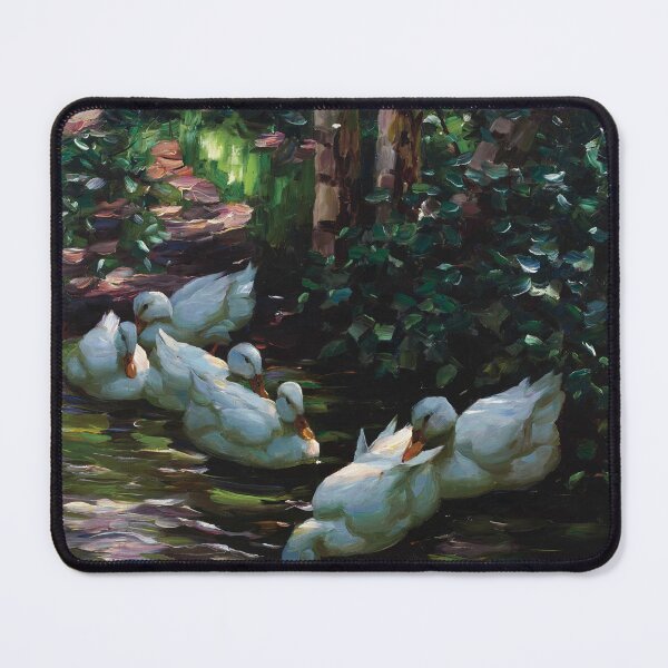 Item preview, Six Ducks in the Water | Alexander Koester | 1920 Animal Duck Art designed and sold by CJET.