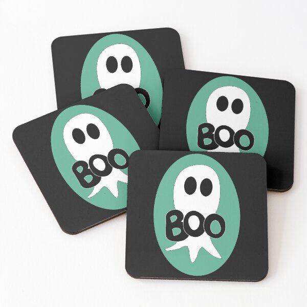 Item preview, Cute Halloween ghost cartoon with BOO text  designed and sold by AngelDawnDesign.