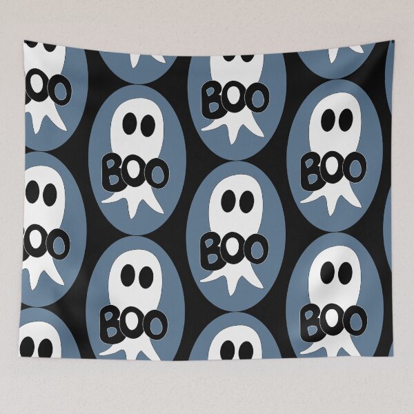 Item preview, Cute Halloween ghost cartoon with BOO text  designed and sold by AngelDawnDesign.