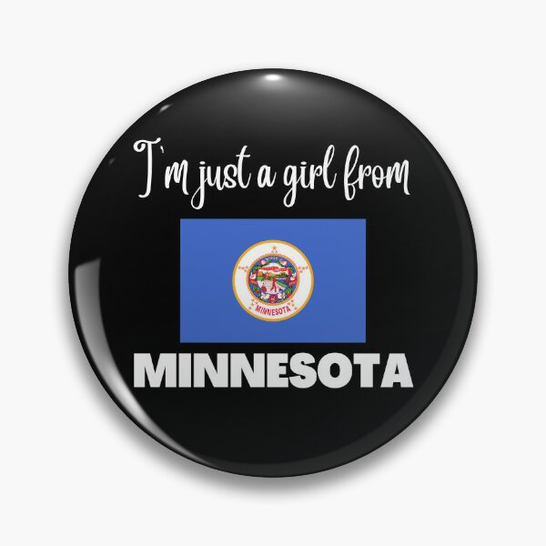 Item preview, I’m just a girl from Minnesota- State pride design for women and girls designed and sold by DesignsByDaddy.