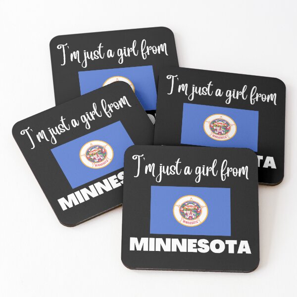 Item preview, I’m just a girl from Minnesota- State pride design for women and girls designed and sold by DesignsByDaddy.