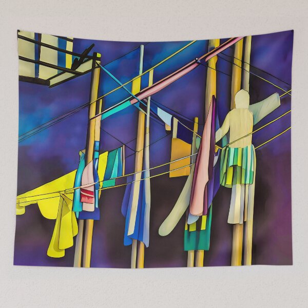 Item preview, The Washing Woman designed and sold by PictureNZ.