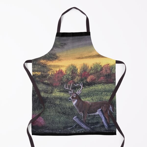 Item preview, Autumn Deer & Old Fence Painting designed and sold by SistersInArtN.
