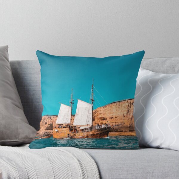 Item preview, Colorful Coastal Sailing on an Old Wooden Tall Ship designed and sold by Georgia Mizuleva.