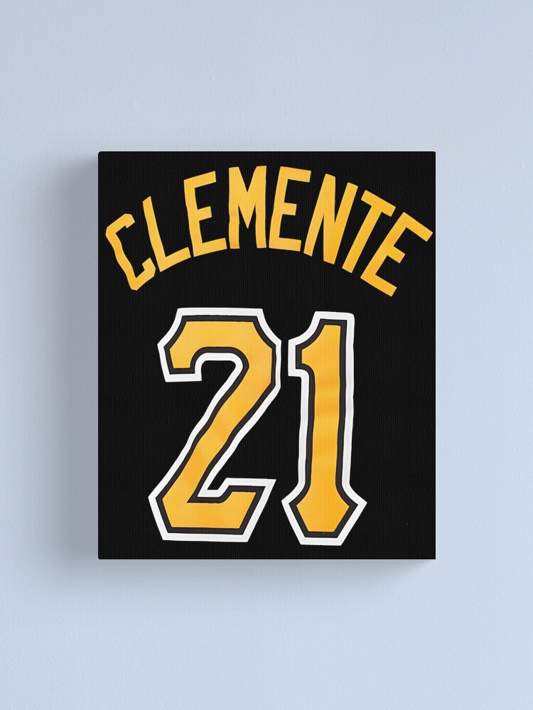 Youth Pittsburgh Pirates Roberto Clemente Majestic  Canvas Print for Sale  by IngosJacobs