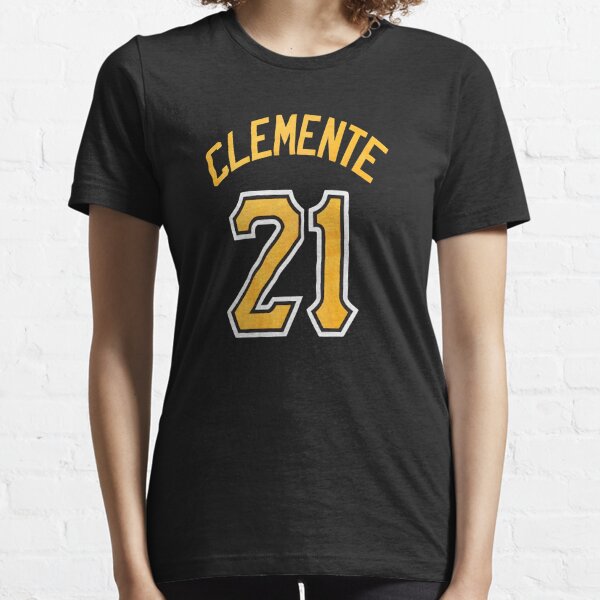 Roberto Clemente Pittsburgh Pirates Majestic Youth Name & Number T-Shirt -  Black