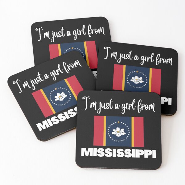 Item preview, I’m just a girl from Mississippi- State pride design for women and girls designed and sold by DesignsByDaddy.