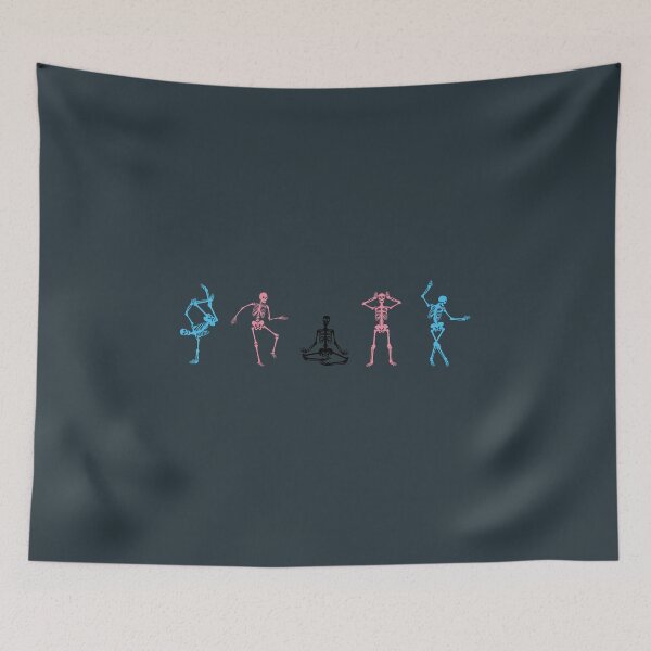 Item preview, Halloween Skeletons Black Trans. Transgender Pride designed and sold by Subtle Pride Shop.