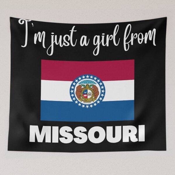 Item preview, I’m just a girl from Missouri- State pride design for women and girls designed and sold by DesignsByDaddy.