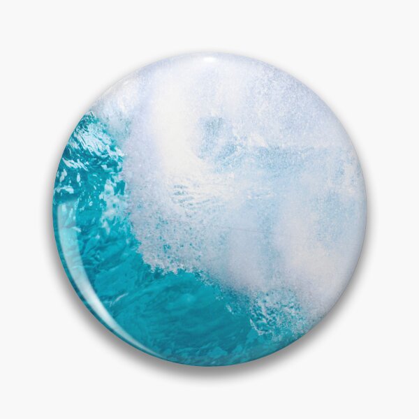 Artikelvorschau, Blau Türkis, Ozean Sommer Strand Schaumige Wellen entworfen und verkauft von MyArt23.