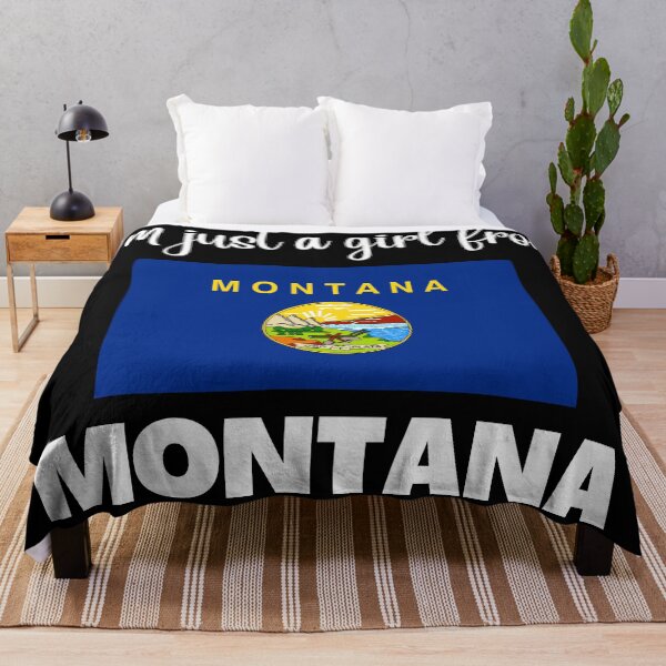 Item preview, I’m just a girl from Montana- State pride design for women and girls designed and sold by DesignsByDaddy.
