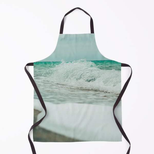 Item preview, Green Turquoise Ocean Summer Beach Foamy Waves with Beige Sand designed and sold by MyArt23.