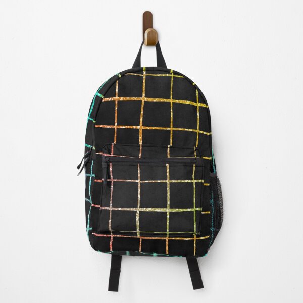 Item preview, Rainbow and Black Pattern of Square Graph designed and sold by LDTreasures.