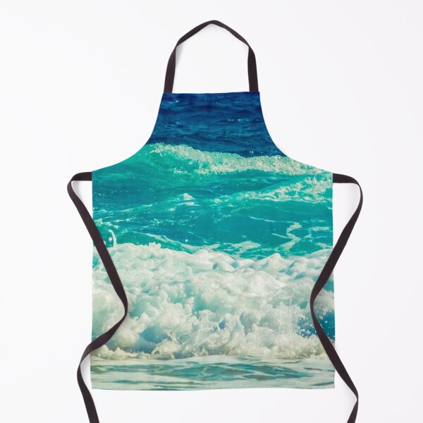 Aperçu de l'œuvre Bleu Vert Turquoise Océan Été Plage Vagues Mousseuses créée et vendue par MyArt23.