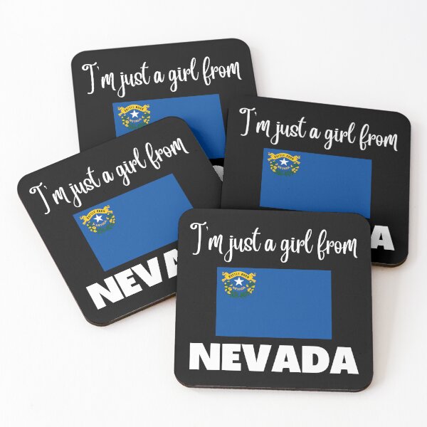 Item preview, I’m just a girl from Nevada- State pride design for women and girls designed and sold by DesignsByDaddy.