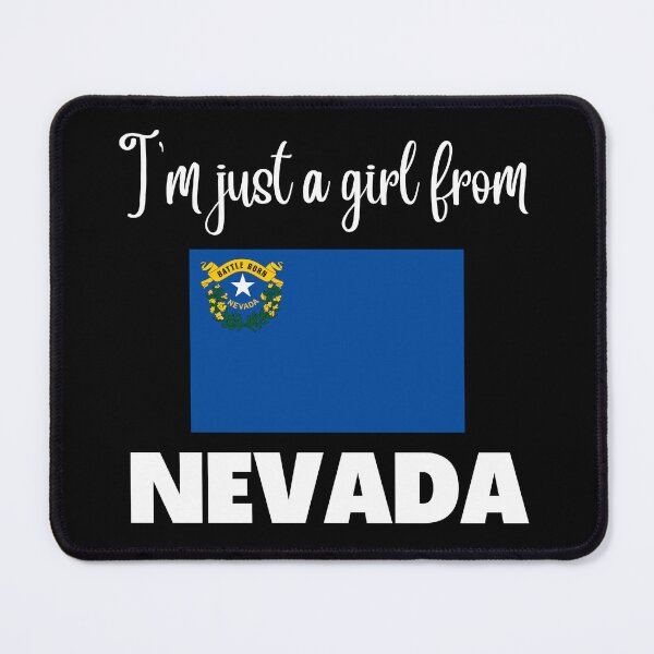 Item preview, I’m just a girl from Nevada- State pride design for women and girls designed and sold by DesignsByDaddy.